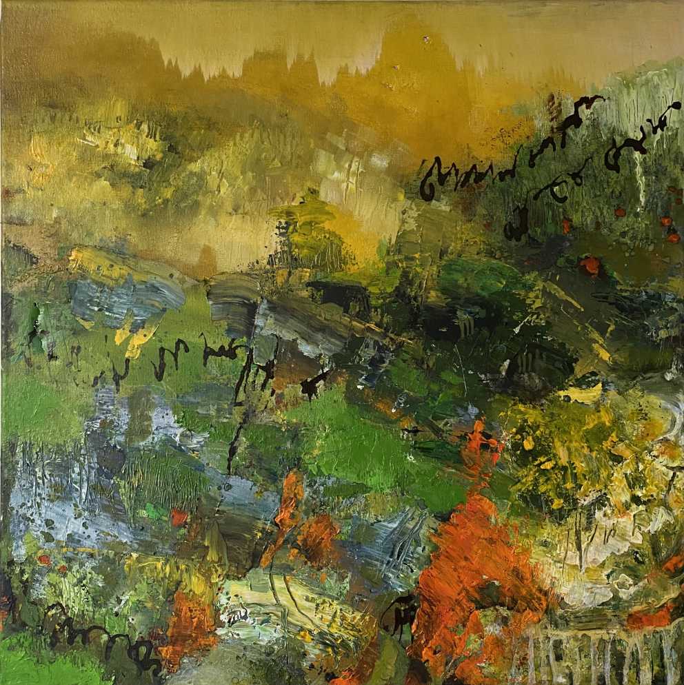Autumn Dolomites, Iza Gronowska Gajda, Painting Dolomites,