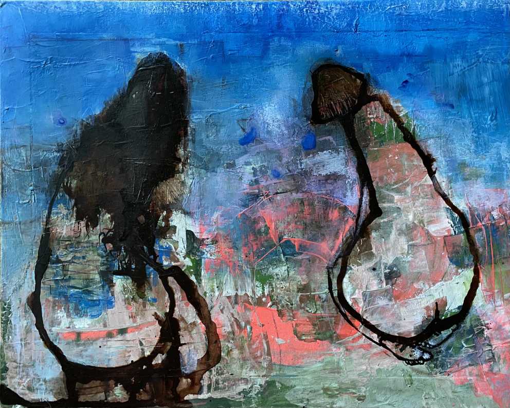 painting gallery, figurative painting, Iza Gronowska Gajda, abstract polish painting, contemporary polish painting